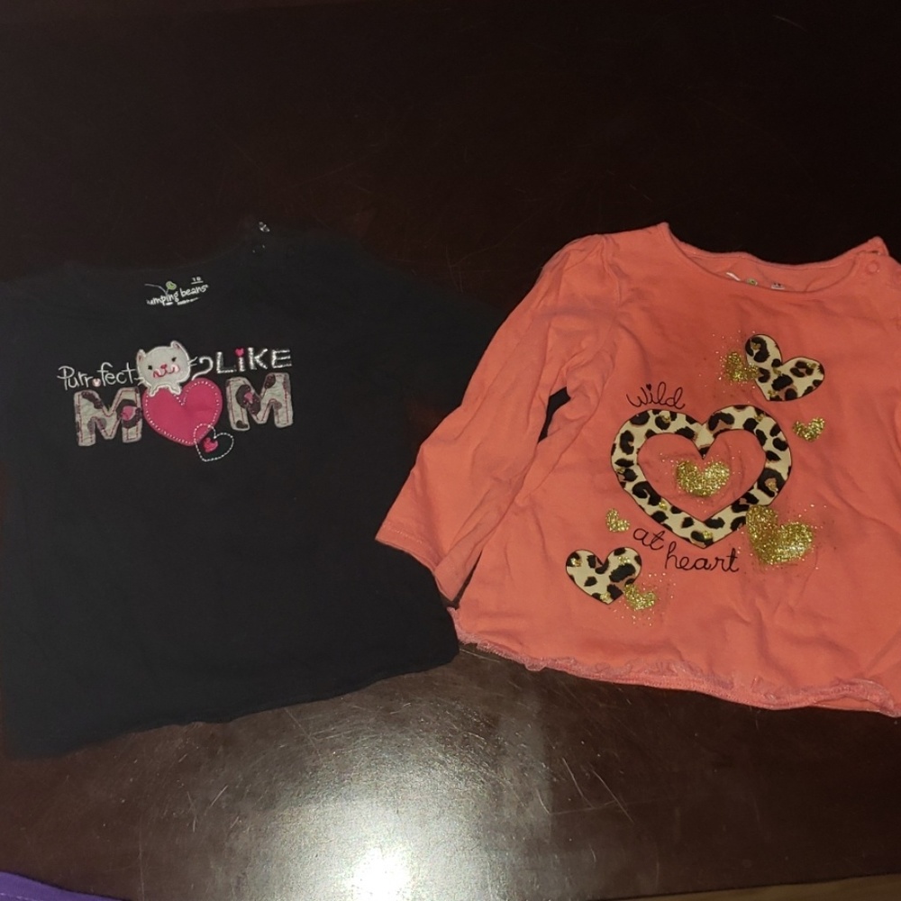Set of 2 18 mo long sleeve shirts